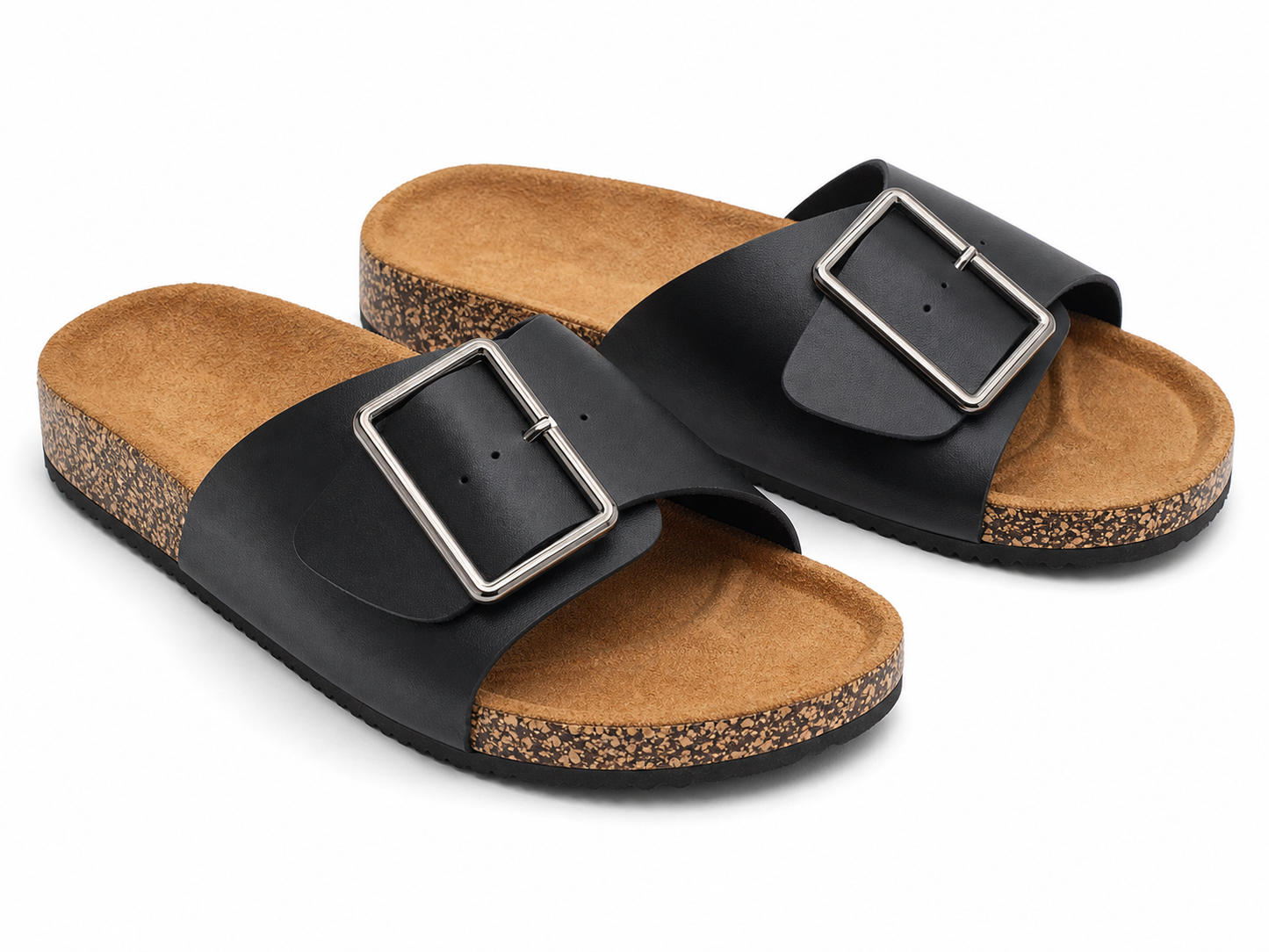 Soft Wood Grain Slip-On Slippers