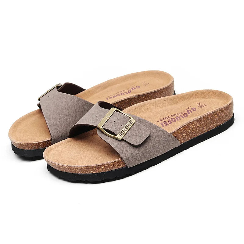 Cork Summer Beach Slippers