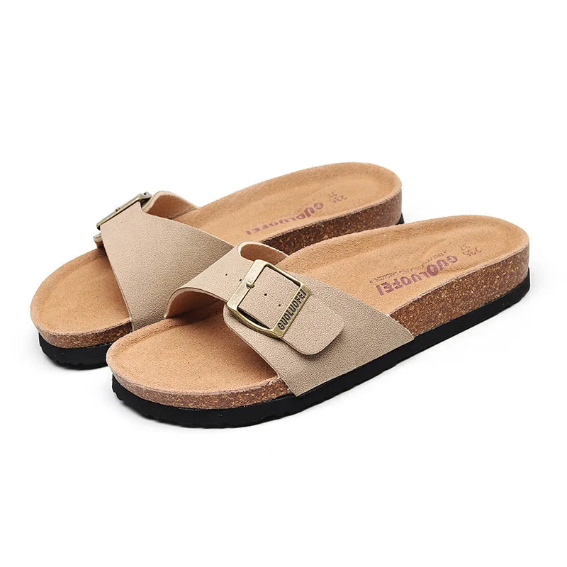 Cork Summer Beach Slippers