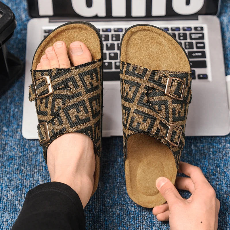 Men's Cork Summer Slippers