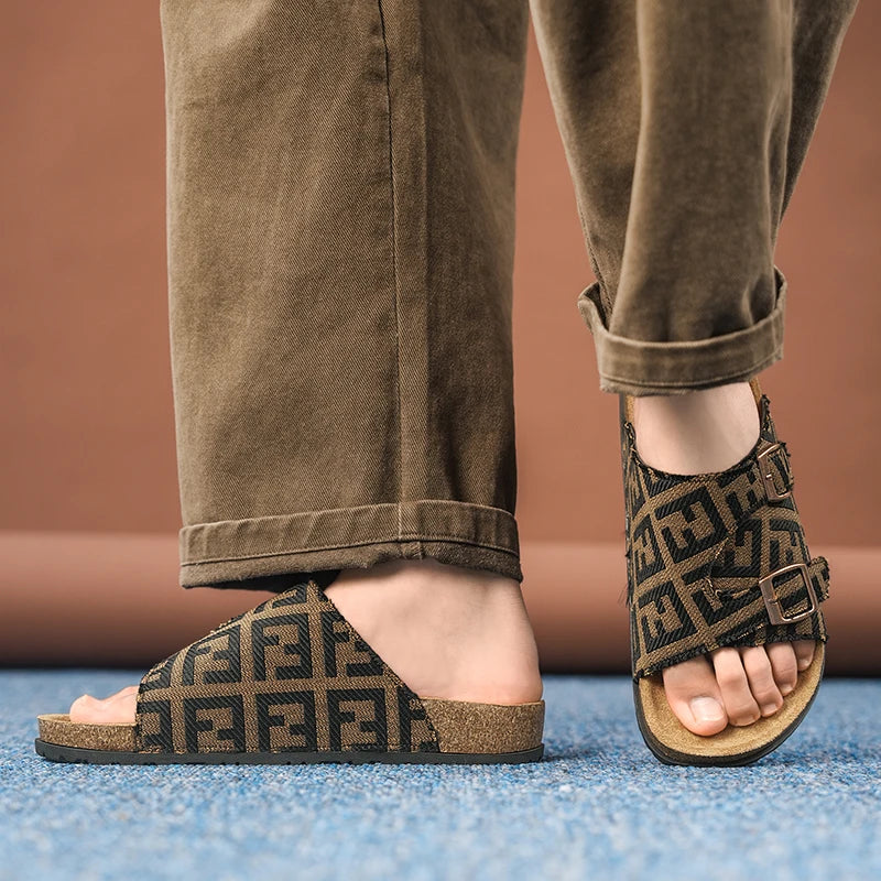 Men's Cork Summer Slippers